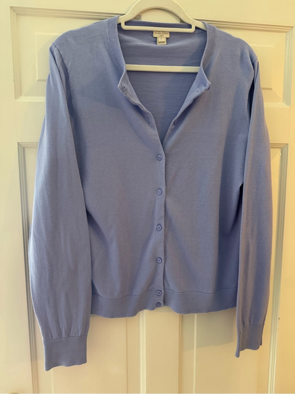 J. Crew Lavender Blue Button-Up Women's Cardigan
